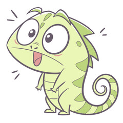 Chubby Gecko Emblem for Fun Branding
