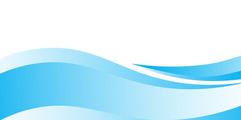 Blue and white business wave banner background. vector