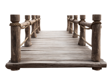Rustic wooden bridge (1)