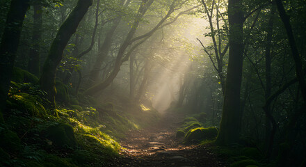 Fototapeta premium Mystical Forest Pathway