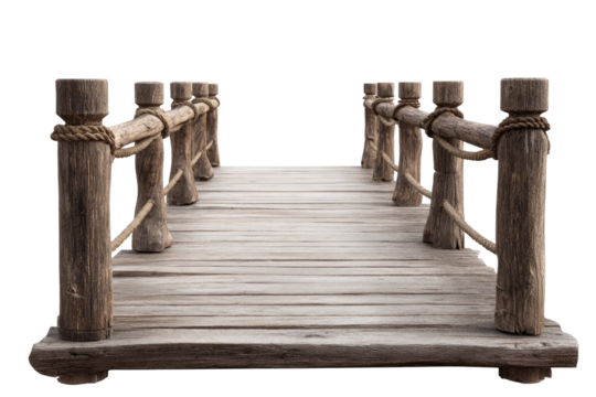 Rustic wooden bridge (1)