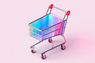 Vibrant Color Image of Gradient Ecommerce Square Flyer Template