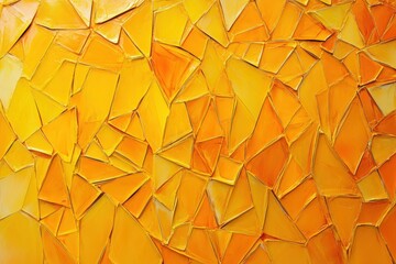 detailed visual  of Polygonal background in yellow and orange tones