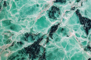 Obraz premium Mint green marble background texture for design work, light white and cyan style, high resolution, professional photograph.