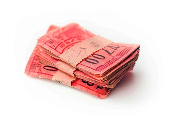 Ultra Hd Picture of Lottery Ticket Photo Isolated in White Background