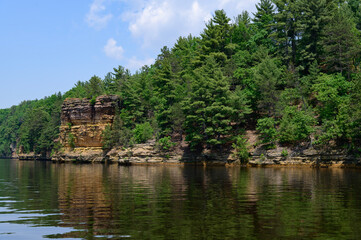 Rock Formations at the Wisconsin Dells