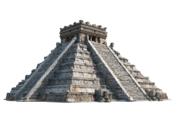 Ancient Mesoamerican pyramid, stone structure