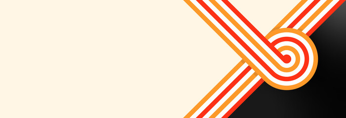 Obraz premium Bold Abstract Racing Swirl Background with Retro Stripe Patterns
