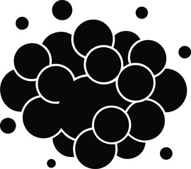 Artistic bubble cluster vector icon.eps