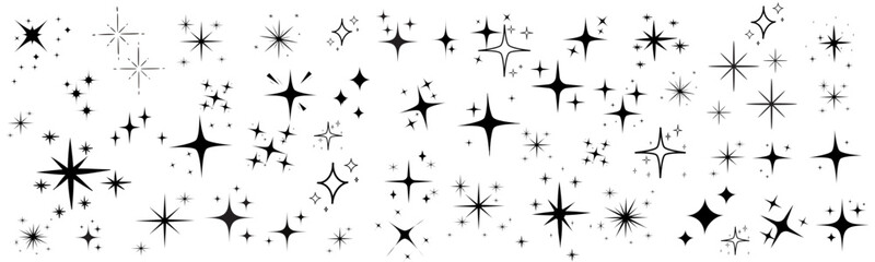 Vintage starburst. vector icon set