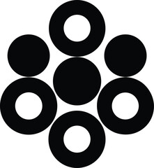 Creative metaball vector icon.eps