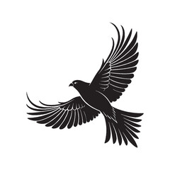 Flying Birds Silhouette Vector Illustration