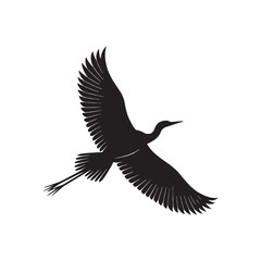 Flying Birds Silhouette Vector Illustration
