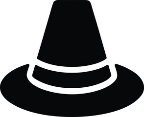 Pilgrim hat vector icon.eps