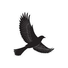 Flying Birds Silhouette Vector Illustration