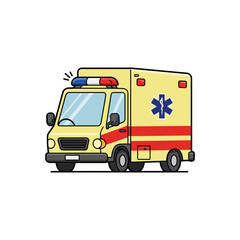 ambulance delivering emergency medical services to patients in need of urgent healthcare assistance