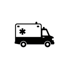 ambulance icon emergency vehicle design concept for healthcare websites and emergency response applications first aid
