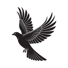 Flying Birds Silhouette Vector Illustration