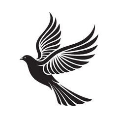 Flying Birds Silhouette Vector Illustration