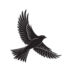 Flying Birds Silhouette Vector Illustration