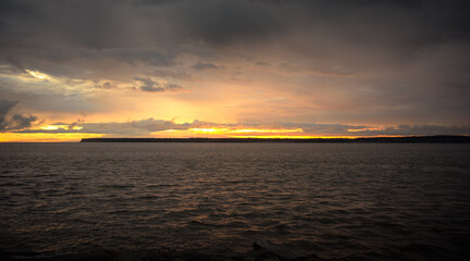 Sunrise over Point Mackenzie, Alaska