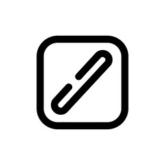 Obraz premium attachment icon in rounded square symbolising connection perfect for illustrating digital communication tools and interface