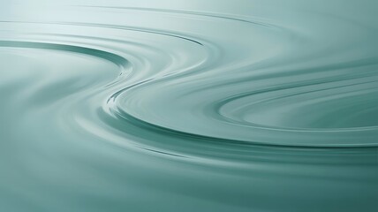 Teal water surface with swirling ripples liquid waves