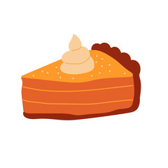 Pumpkin Pie with Whipped Cream