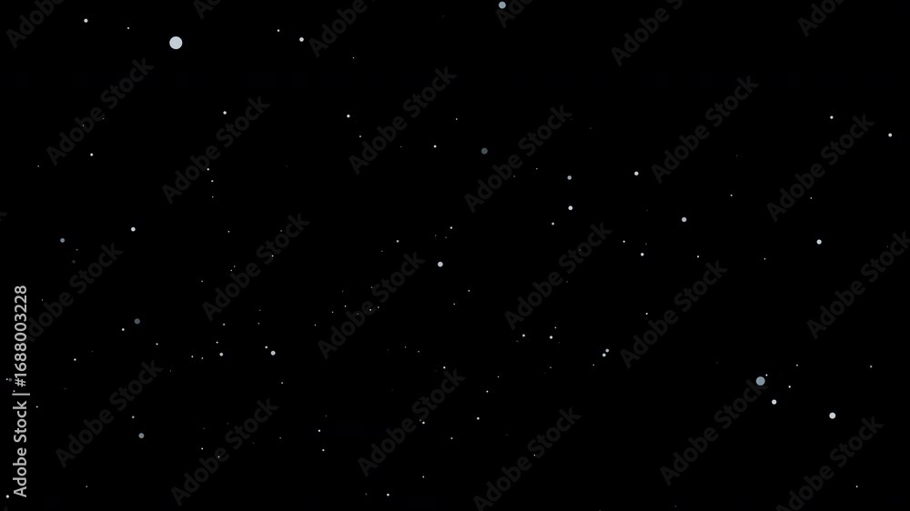 Poster abstract space scene with twinkling stars - animated dark universe backdrop