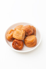 梅干し　白バック