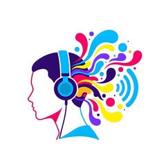 Fototapeta premium woman with headphones