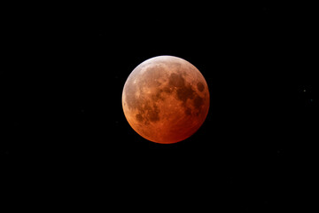 full moon over black