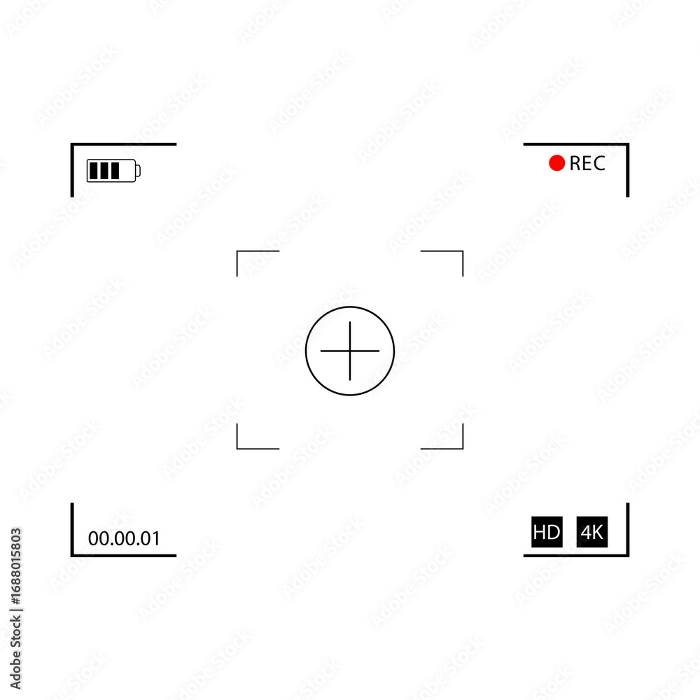 Poster camera viewfinder recording screen interface 3.