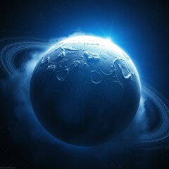 Naklejka premium planet earth in space