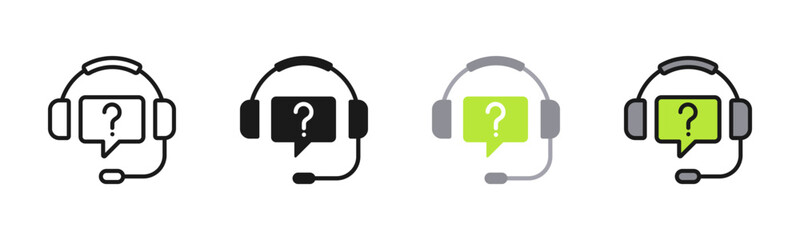 Customer Service Icon Pack In Multiple Styles