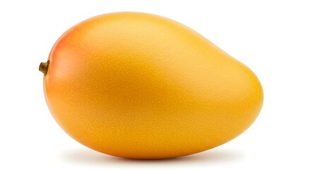 Fresh Mango on White Studio Background