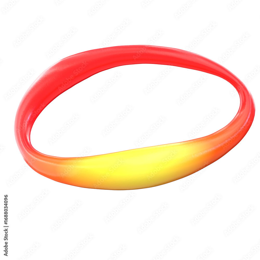 Poster glossy gradient circle shape ring geometric element isolated on black background