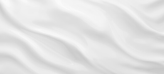 Obraz premium White cosmetic cream texture background with copy space 3D render