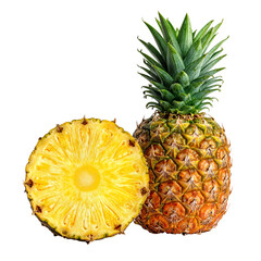PNG Transparent Pineapple with Half Slice