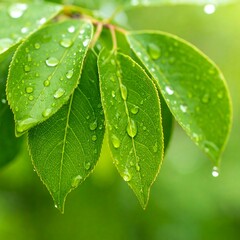 Close-up of wet leaves (3)