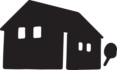 Abstract geometric composition with bold color accents