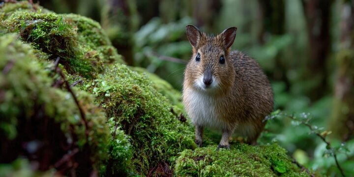 mouse deer in a forest