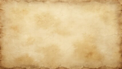 Obraz premium Parchment Texture with Faded Ink Stains in Ivory and Tan for Old Manuscript Design