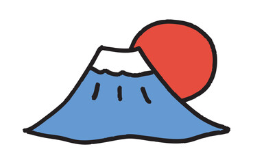 日の丸　富士山