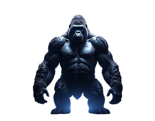  Surreal Cosmic Gorilla with Floating Stars and Glowing Aura