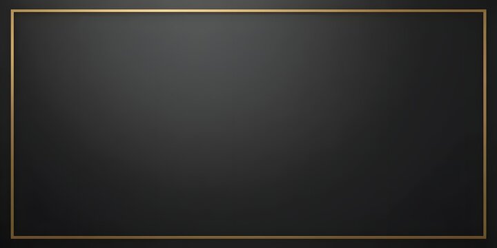 Minimal Luxury Black Gradient with Gold Border
