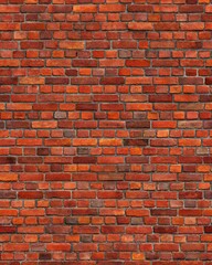 Obraz premium Wall Texture with Exposed Red Bricks for Rustic Branding