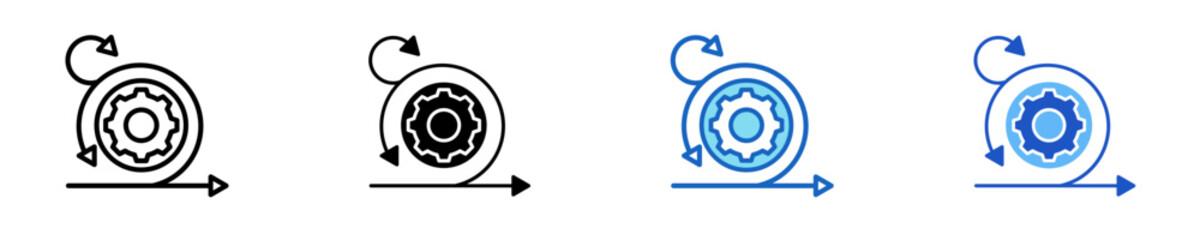 Agile Arrows  Icon Set Multiple Style Collection