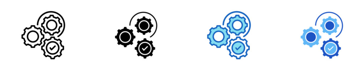 Execution Path  Icon Set Multiple Style Collection