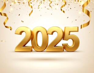 Gold 2025 celebration backdrop